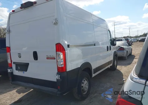 2021 Ram Promaster 2500 High Roof 136 Wb из США, поврежденный, VIN 3C6LRVCG5ME586014